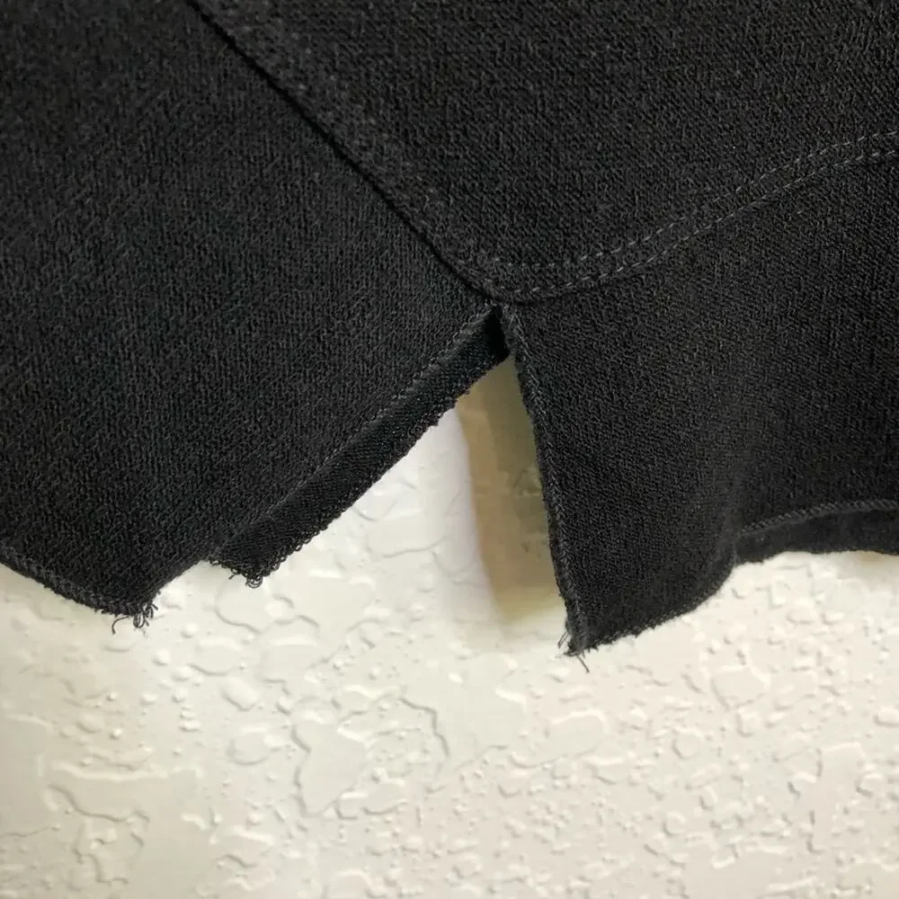 Soft Surroundings black cowl neck knit midi dress size Petite Large PL